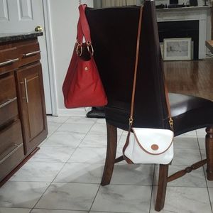 Delrio, cowhide, white purse